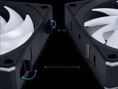 Lian Li Uni Fan CL Wireless ventilator za kućište, PWM 120, ARGB, crni (12CL1W1B)