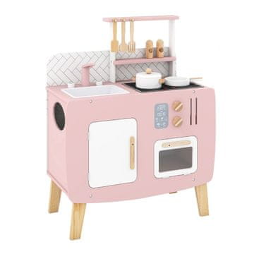 Northix Drveni kuhinjski set za igru s štednjakom sudoperom i pećnicom