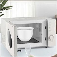 HOME & MARKER® Višekratna silikonska podloga za mikser, obloga za zdjelu, kompatibilna s KitchenAid, s poklopcem | POSODINKA bijela