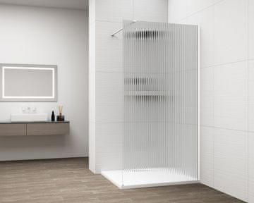 POLYSAN Polysan ESCA Bijela Matt Staklena Tuš Pregrada, Flute Staklo, 1000mm