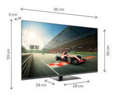 Thomson 43QG7C04 QLED Pro TV, 109 cm, 4K UHD, GoogleTV