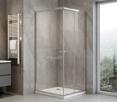 AQUALINE AGGA Pravokutna Tuš Kabina 800x700mm, Prozirno Staklo