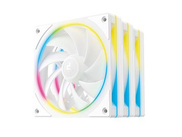 DEEPCOOL FL12 SE 3-u-1 ventilator za kućište, PWM 120 mm, pakiranje od 3, ARGB, bijela (R-FL12SE-WHAPN3-G)