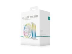DEEPCOOL FL12 SE 3-u-1 ventilator za kućište, PWM 120 mm, pakiranje od 3, ARGB, bijela (R-FL12SE-WHAPN3-G)
