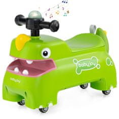 Northix Dječji automobil s prostorom za pohranu, svjetlima i zvukovima, zeleni