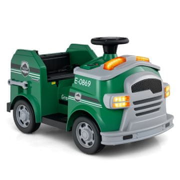 Northix Dječje vatrogasno vozilo 12V s igračkom aparatom za gašenje požara, zeleno