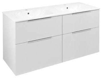 SAPHO CIRASA Zidna Umivaonička Ormarica bijela 121x66x46 cm, Tihi Zatvaranje