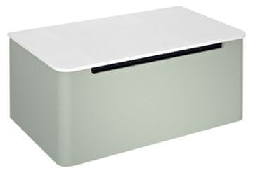 SAPHO KERALA Zidna Kupaonska Komoda, 80x35x47,5 cm, Jedna Ladica, Smeđe Boje