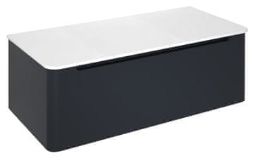 SAPHO KERALA crna zidna ormarić s ladicom 100x35x47,5 cm, mat završna obrada