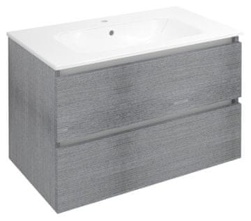 SAPHO EZARA kupaonska ormarić 79,8x52x46cm, srebrni hrast