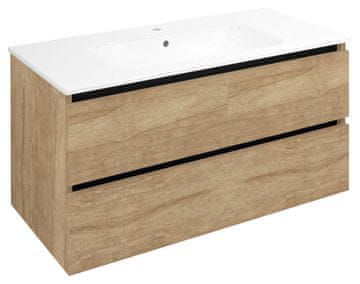 SAPHO EZARA Kupaonski Ormarić s Umivaonikom 99,8x52x46cm, Alabama Hrast