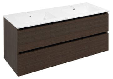 SAPHO EZARA Dvostruka Umivaonička Komoda 120x55x46cm, Rustikalna Borovina