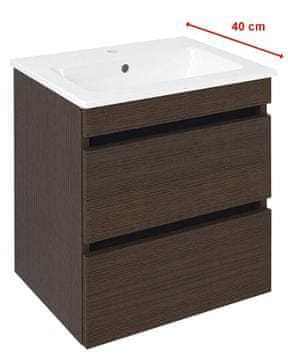 SAPHO Rustikalni Kupaonski Ormarić EZARA 48x54x39cm, Borovica