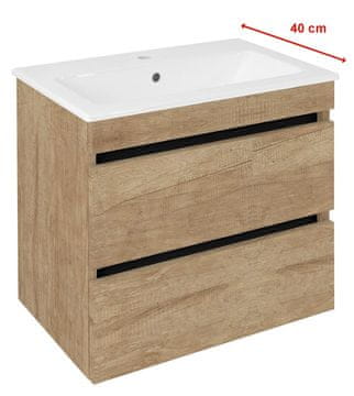 SAPHO EZARA Kupaonski Ormarić 58x54x39 cm, Hrast Alabama