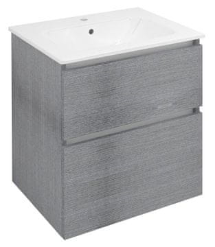 SAPHO EZARA Umivaonički Ormar 59,2x64x46cm, Srebrni Hrast