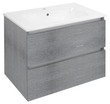 SAPHO EZARA kupaonski ormar 69,8x52x46cm, srebrni hrast