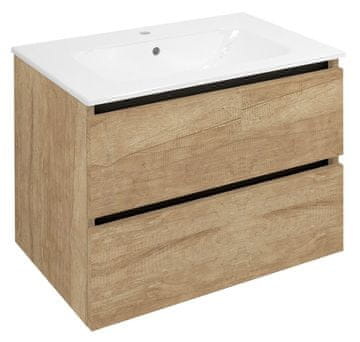 SAPHO EZARA ormarić za umivaonik 70x52x46cm, hrast alabama