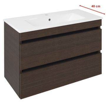 SAPHO Rustikalna Umivaonička Komoda EZARA 78x54x39cm, Borovina