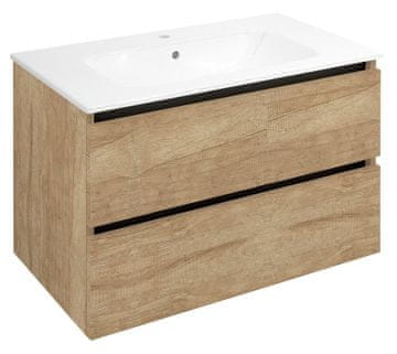 SAPHO EZARA Kupaonska Umivaonik Ormarić 80x52x46cm, Hrast Alabama