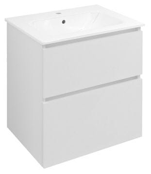 SAPHO EZARA umivaonički ormarić 59,2x64x46cm, bijeli sjaj