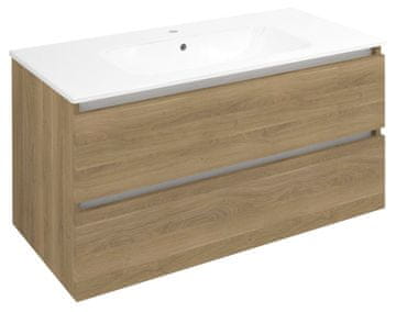 SAPHO EZARA kupaonski ormarić s umivaonikom 99,8x52x46cm, hrast cuneo