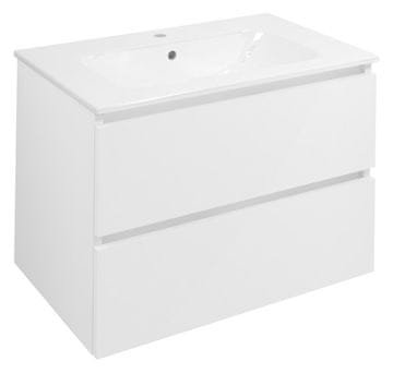 SAPHO EZARA Umivaonički Ormarić 69,8x52x46 cm, Bijeli Sjaj