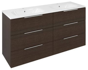 SAPHO CIRASA Rustikalna Kupaonska Ormarić sa Umivaonikom 139,6x75x46cm, 3 Ladice