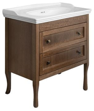 SAPHO Retro Drveni Kupaonski Ormarić 83,5x80x43 cm, Bukva