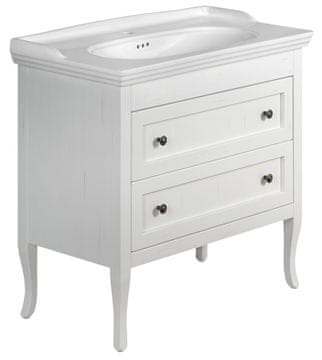 SAPHO Retro Umivaonička Ormarić 83,5x80x43cm, Antikno Bijela