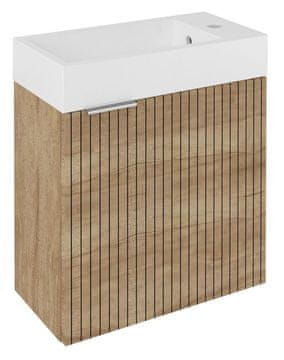 SAPHO Kupaonski Ormarić LATUS IV STRIP 49,5x50x25cm, Alabama Dub