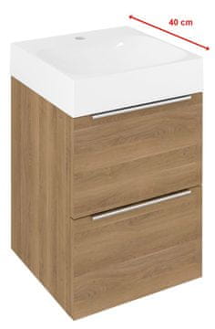 SAPHO Kupaonski ormarić EMONA 39,4x55x39cm, hrast cuneo