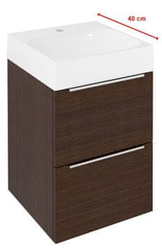 SAPHO Rustikalni Drveni Ormar za Umivaonik 39,4x55x39cm