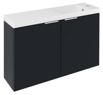 SAPHO Antracitna Mat Umyvadlová Skříňka, 78,8x50x22cm