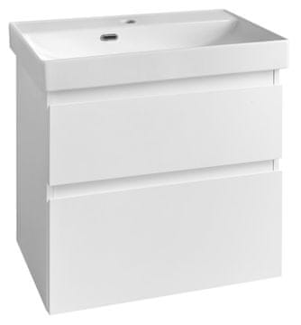 AQUALINE Bijeli Kupaonski Ormarić ALTAIR sa Sudoperom, 61,5x60x37 cm