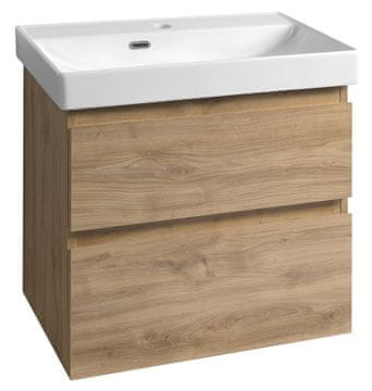 AQUALINE ALTAIR kupaonska ormarić s umivaonikom 61,5x60x37 cm, hrast emporio