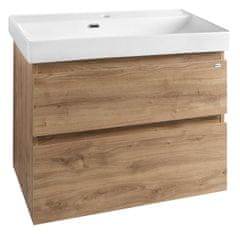 AQUALINE ALTAIR kupaonski ormarić 76x60x37cm, hrast emporio