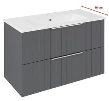 SAPHO Kupaonski ormarić CIRASA STRIP 78x54x39cm, Carina završna obrada