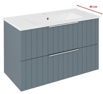 SAPHO CIRASA STRIP kupaonska ormarić 78x54x39cm, Siena završna obrada