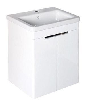 SAPHO Zidni Umivaonik SAPHO ELLA 57x65cm, Bijeli, Dvostruka Vrata, MDF