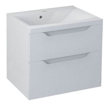 SAPHO Bijela Zidna Kupaonska Komoda - 60x65x48 cm