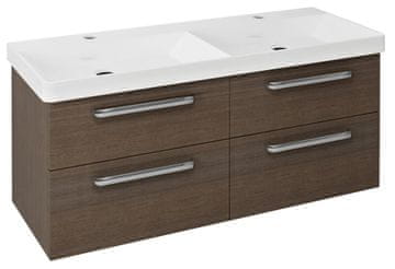 SAPHO THEIA Dvostruka Zidna Kupaonska Skrižnka 116x50x44,2cm, 4 Ladice, Rustična Borovica