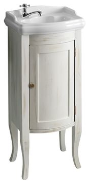 SAPHO RETRO Umivaonički Ormarić, 36,5x85x29cm, Starobijela Boja, Masivno drvo