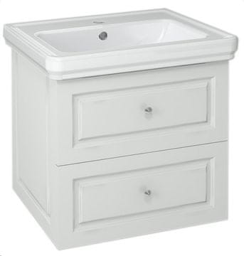 SAPHO VIOLETA Zidna Umivaonička Komoda, Bijela, 53,5x52x42,5 cm, MDF/laminat, Polusjajna Završna Obrada