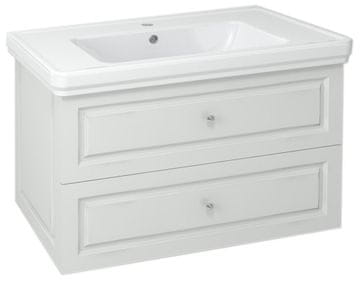 SAPHO VIOLETA Zidna Kupaonska Komoda 83x52x46 cm Bijela Polusjajna