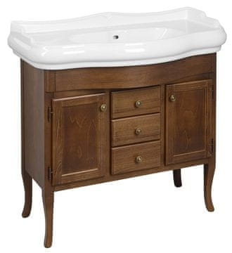 SAPHO Retro Drvena Umyvadovna Komoda 89x80x48cm Buket, Samostojeća, Bez Umyvadla