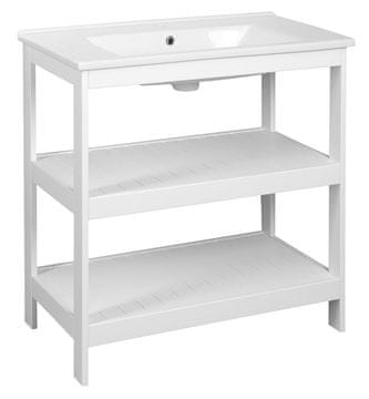 AQUALINE AQUALINE ETIDE Bijela Mat Kupaonska Skrínka za Umyvadlo 81,5x85x44 cm