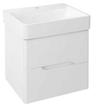 SAPHO MEDIENA Zidna Kupaonska Skrižnica 56x51x48,5cm Bijeli Mat MDF/Lamino