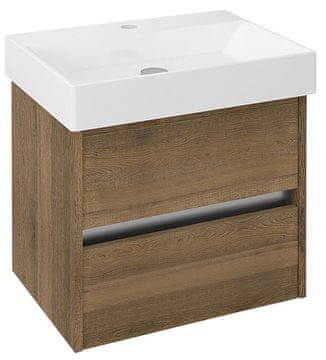 SAPHO NIRONA Zidna Kupaonska Ormarić 57x51.5x43 cm, Hrast Sherwood