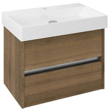 SAPHO NIRONA Zidna Kupaonska Komoda 67x51,5x43 cm Hrast Sherwood