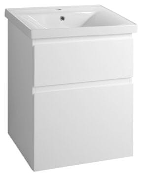 AQUALINE ALTAIR Bjelosjajni Vješani Umivaonički Ormarić, 57x72,5x45cm, MDF/Laminat